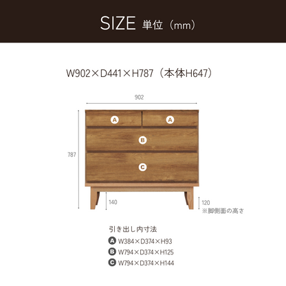 -ramsey- 90-3ローチェスト